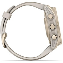 Load image into Gallery viewer, Garmin fenix 8 - 43mm AMOLED Sapphire Soft gold with fog gray/dark sandstone silicone band
