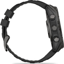 Load image into Gallery viewer, Garmin fenix 8 - 51mm AMOLED Sapphire Carbon gray DLC titanium with black/pebble gray silicone band