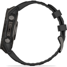 Load image into Gallery viewer, Garmin fenix 8 - 47mm AMOLED Sapphire Carbon gray DLC titanium with black/pebble gray silicone band