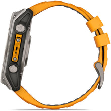 Load image into Gallery viewer, Garmin fenix 8 - 51mm AMOLED Sapphire Titanium with spark orange/graphite silicone band
