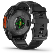 Load image into Gallery viewer, Garmin fenix 8 - 47mm AMOLED Slate gray with black silicone band