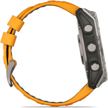 Load image into Gallery viewer, Garmin fenix 8 - 51mm AMOLED Sapphire Titanium with spark orange/graphite silicone band