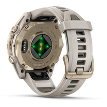 Load image into Gallery viewer, Garmin fenix 8 - 43mm AMOLED Sapphire Soft gold with fog gray/dark sandstone silicone band