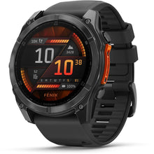 Load image into Gallery viewer, Garmin fenix 8 - 51mm AMOLED Slate gray with black silicone band