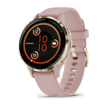 Load image into Gallery viewer, Garmin Venu 3S - Soft Gold Stainless Steel Bezel with Dust Rose Case and Silicone Band