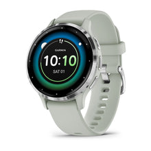 Load image into Gallery viewer, Garmin Venu 3S - Silver Stainless Steel Bezel with Sage Grey Case and Silicone Band
