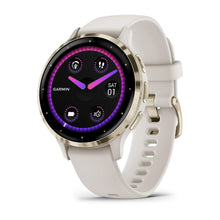 Load image into Gallery viewer, Garmin Venu 3S - Soft Gold Stainless Steel Bezel with Ivory Case and Silicone Band