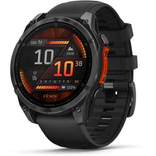 Load image into Gallery viewer, Garmin fenix 8 - 47mm AMOLED Slate gray with black silicone band