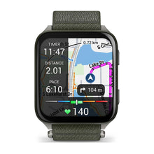 Load image into Gallery viewer, Garmin Venu X1 - Moss w/titanium caseback &amp; moss ComfortFit nylon band