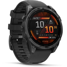 Load image into Gallery viewer, Garmin fenix 8 - 47mm AMOLED Slate gray with black silicone band