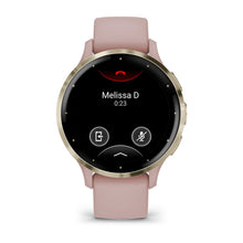 Load image into Gallery viewer, Garmin Venu 3S - Soft Gold Stainless Steel Bezel with Dust Rose Case and Silicone Band