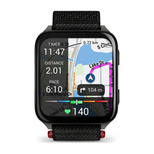 Load image into Gallery viewer, Garmin Venu X1 - Black w/slate titanium caseback &amp; black ComfortFit nylon band