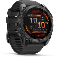 Load image into Gallery viewer, Garmin fenix 8 - 51mm AMOLED Slate gray with black silicone band