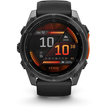 Load image into Gallery viewer, Garmin fenix 8 - 51mm AMOLED Slate gray with black silicone band