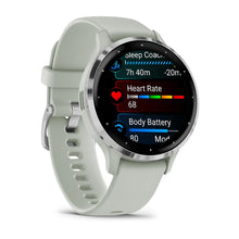 Load image into Gallery viewer, Garmin Venu 3S - Silver Stainless Steel Bezel with Sage Grey Case and Silicone Band