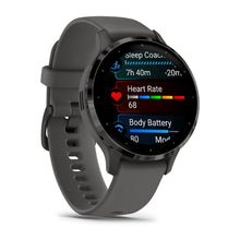 Load image into Gallery viewer, Garmin Venu 3S - Slate Stainless Steel Bezel with Pebble Grey Case and Silicone Band