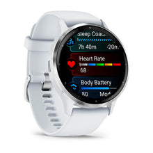 Load image into Gallery viewer, Garmin Venu 3 - Silver Stainless Steel Bezel with Whitestone Case and Silicone Band