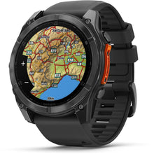 Load image into Gallery viewer, Garmin fenix 8 - 51mm AMOLED Slate gray with black silicone band