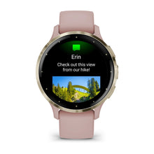 Load image into Gallery viewer, Garmin Venu 3S - Soft Gold Stainless Steel Bezel with Dust Rose Case and Silicone Band