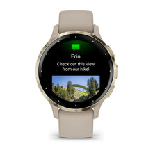 Load image into Gallery viewer, Garmin Venu 3S - Soft Gold Stainless Steel Bezel with French Grey Case and Silicone Band
