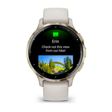 Load image into Gallery viewer, Garmin Venu 3S - Soft Gold Stainless Steel Bezel with Ivory Case and Silicone Band