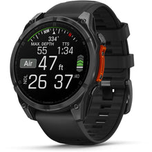 Load image into Gallery viewer, Garmin fenix 8 - 47mm AMOLED Slate gray with black silicone band