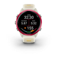 Load image into Gallery viewer, Garmin Forerunner 570 - 42mm Raspberry Aluminum with Translucent Bone/Mango Band