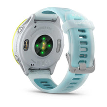 Load image into Gallery viewer, Garmin Forerunner 570 - 47mm Amp Yellow Aluminum with Translucent Whitestone/Turquoise Band