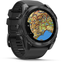 Load image into Gallery viewer, Garmin fenix 8 - 51mm AMOLED Slate gray with black silicone band