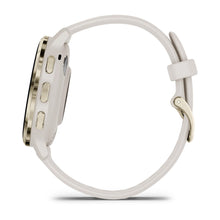 Load image into Gallery viewer, Garmin Venu 3S - Soft Gold Stainless Steel Bezel with Ivory Case and Silicone Band