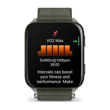Load image into Gallery viewer, Garmin Venu X1 - Moss w/titanium caseback &amp; moss ComfortFit nylon band