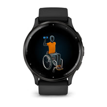 Load image into Gallery viewer, Garmin Venu 3 - Slate Stainless Steel Bezel with Black Case and Silicone Band