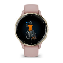 Load image into Gallery viewer, Garmin Venu 3S - Soft Gold Stainless Steel Bezel with Dust Rose Case and Silicone Band