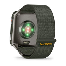 Load image into Gallery viewer, Garmin Venu X1 - Moss w/titanium caseback &amp; moss ComfortFit nylon band