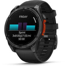 Load image into Gallery viewer, Garmin fenix 8 - 47mm AMOLED Slate gray with black silicone band