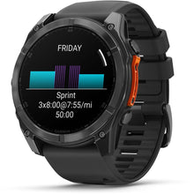 Load image into Gallery viewer, Garmin fenix 8 - 51mm AMOLED Slate gray with black silicone band
