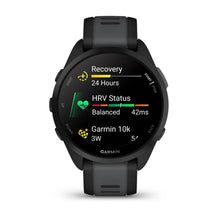 Load image into Gallery viewer, Garmin Forerunner 165 - Black/Slate Grey