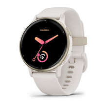 Load image into Gallery viewer, Garmin Vivoactive 5 - Cream Gold Aluminum Bezel with Ivory Case and Silicone Band