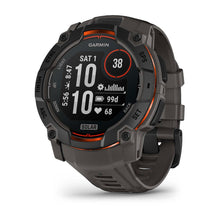 Load image into Gallery viewer, Garmin Instinct 3 - 50 mm Solar - Black w/ Charcoal Silicone Band