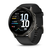 Load image into Gallery viewer, Garmin Venu 4 - 45mm - Slate with Black Silicone Band