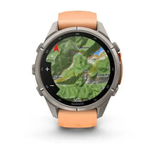 Load image into Gallery viewer, Garmin fenix 9 Pro InReach - 43mm - Titanium with Shell Pink/Autumn Orange Silicone Band