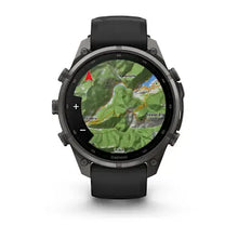 Load image into Gallery viewer, Garmin fenix 9 Pro InReach - 47mm - Carbon Gray DLC Titanium with Black/Pebble Gray Silicone Band