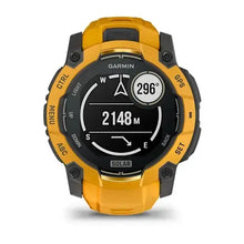 Load image into Gallery viewer, Garmin Instinct 3 – 50 mm, Solar Sunburst with sunburst/grey silicone band