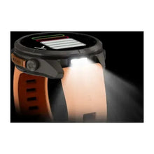Load image into Gallery viewer, Garmin fenix 9 Pro InReach - 43mm - Titanium with Shell Pink/Autumn Orange Silicone Band