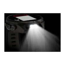 Load image into Gallery viewer, Garmin fenix 9 Pro InReach - 43mm - Carbon Gray DLC Titanium with Black/Pebble Gray Silicone Band
