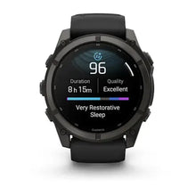 Load image into Gallery viewer, Garmin fenix 9 - 51mm - Carbon Gray DLC Titanium with Black Silicone Band