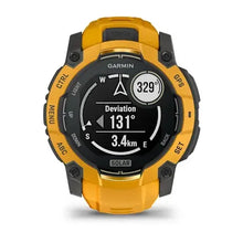 Load image into Gallery viewer, Garmin Instinct 3 – 50 mm, Solar Sunburst with sunburst/grey silicone band
