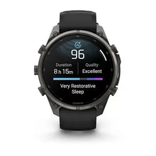 Load image into Gallery viewer, Garmin fenix 9 Pro InReach - 47mm - Carbon Gray DLC Titanium with Black/Pebble Gray Silicone Band