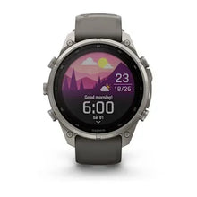 Load image into Gallery viewer, Garmin fenix 9 Pro Solar - 47mm - Titanium with Pebble Gray Silicone Band