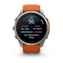Load image into Gallery viewer, Garmin fenix 9 Pro - 51mm - Titanium with Autumn Orange/Spark Orange Silicone Band